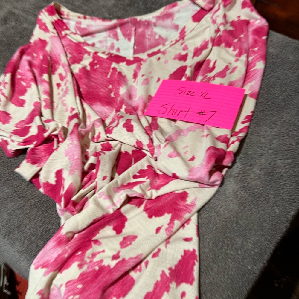 Sew In Love Pink and White Blouse